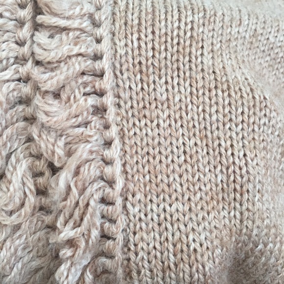 Light brown heathered belted sweater cardigan - Picture 4 of 4